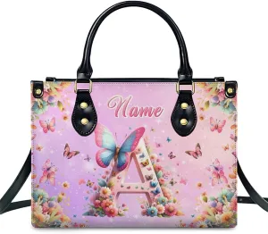 Personalized Leather Handbag, Custom Purse for Women, Add Your Design/Photo/Text, Initial Tote Bag Gifts with Name