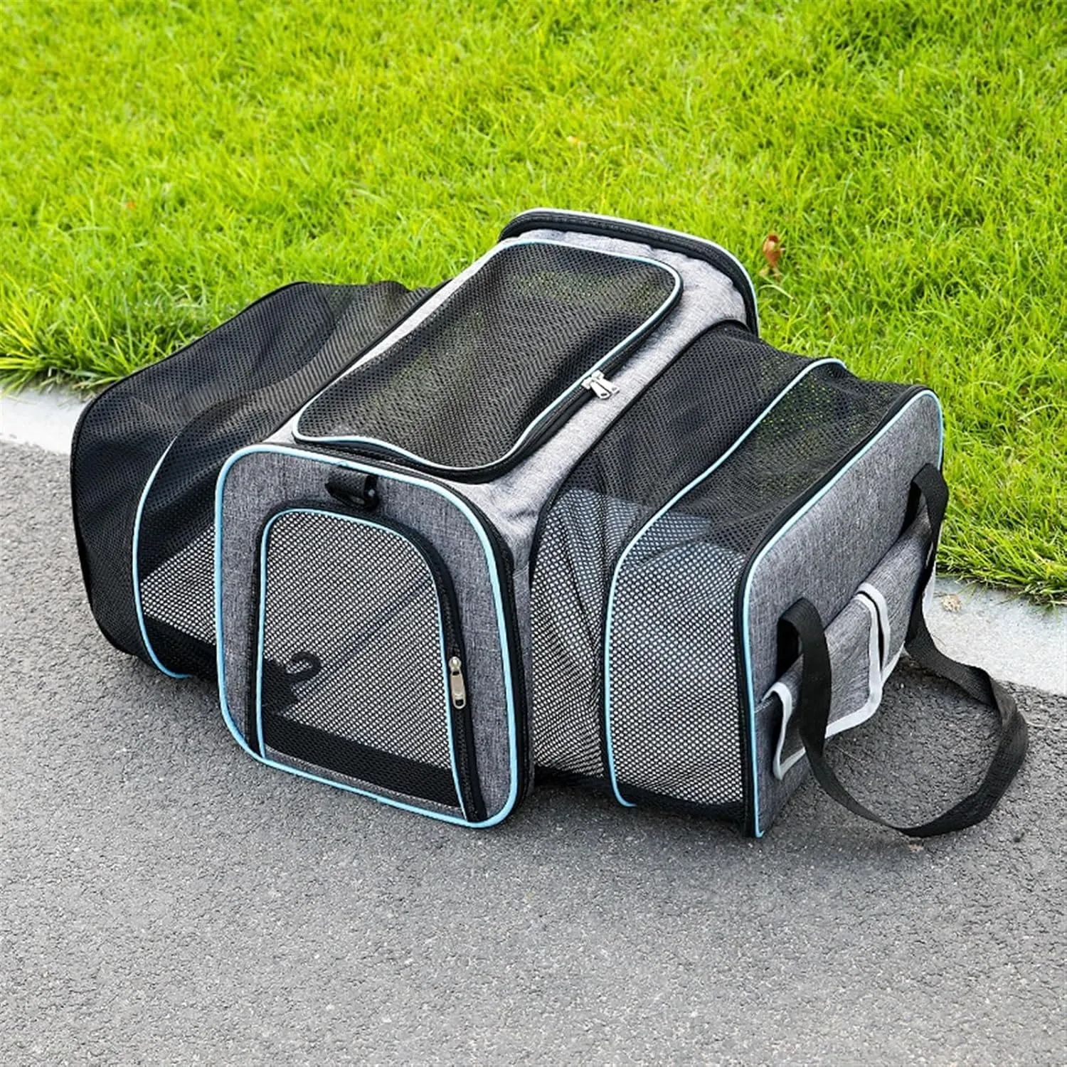 Pet Bag Cat Bag Portable Crossbody Handbag Cat Cage Large Capacity Breathable Pet Bag Car Aviation Dog Bag (Color : Grey, Size : S(40 * 25 * 25CM))