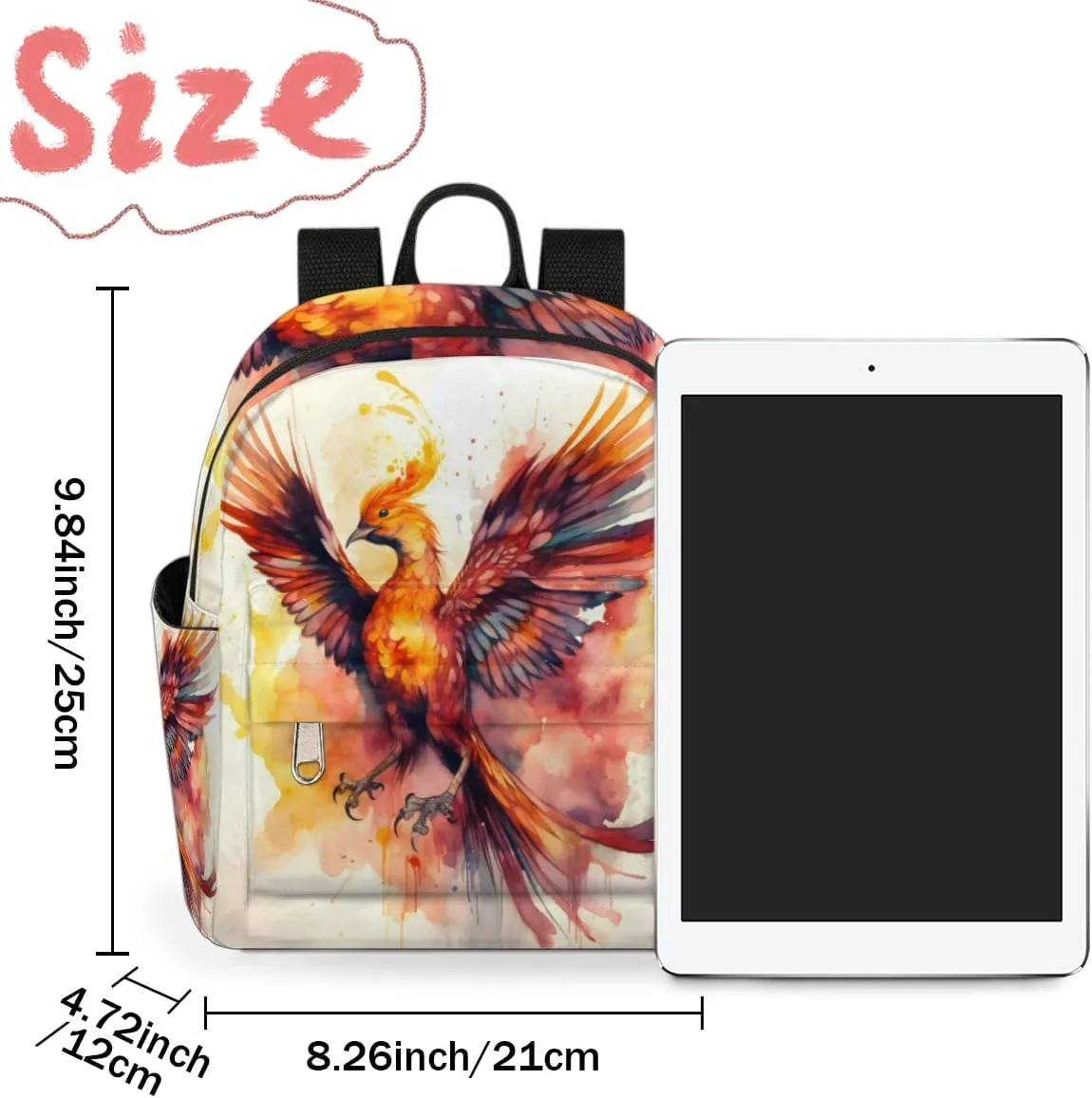 Phoenix Design Mini Backpack Purse for Women Lightweight Shoulder Bag Women Shopping Backpack Small Backpacks Purse