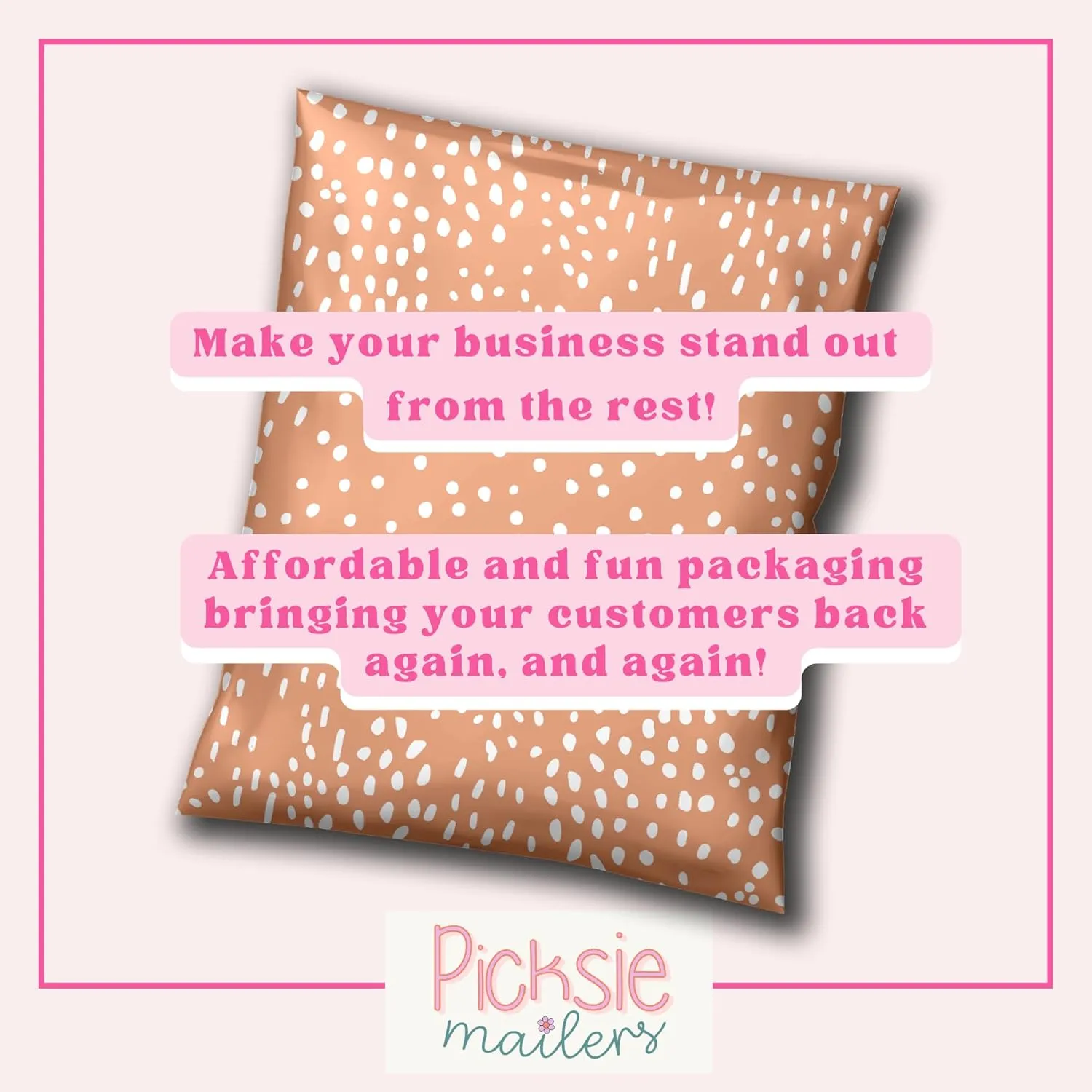 Picksie Mailers- Shipping Bag 10x13 Poly Mailer Trendy Cute Boho PolyBags Small Business Plastic Shipping Envelope Boutique Designer Polymailers for Clothing - 100pcs Speckle Bliss