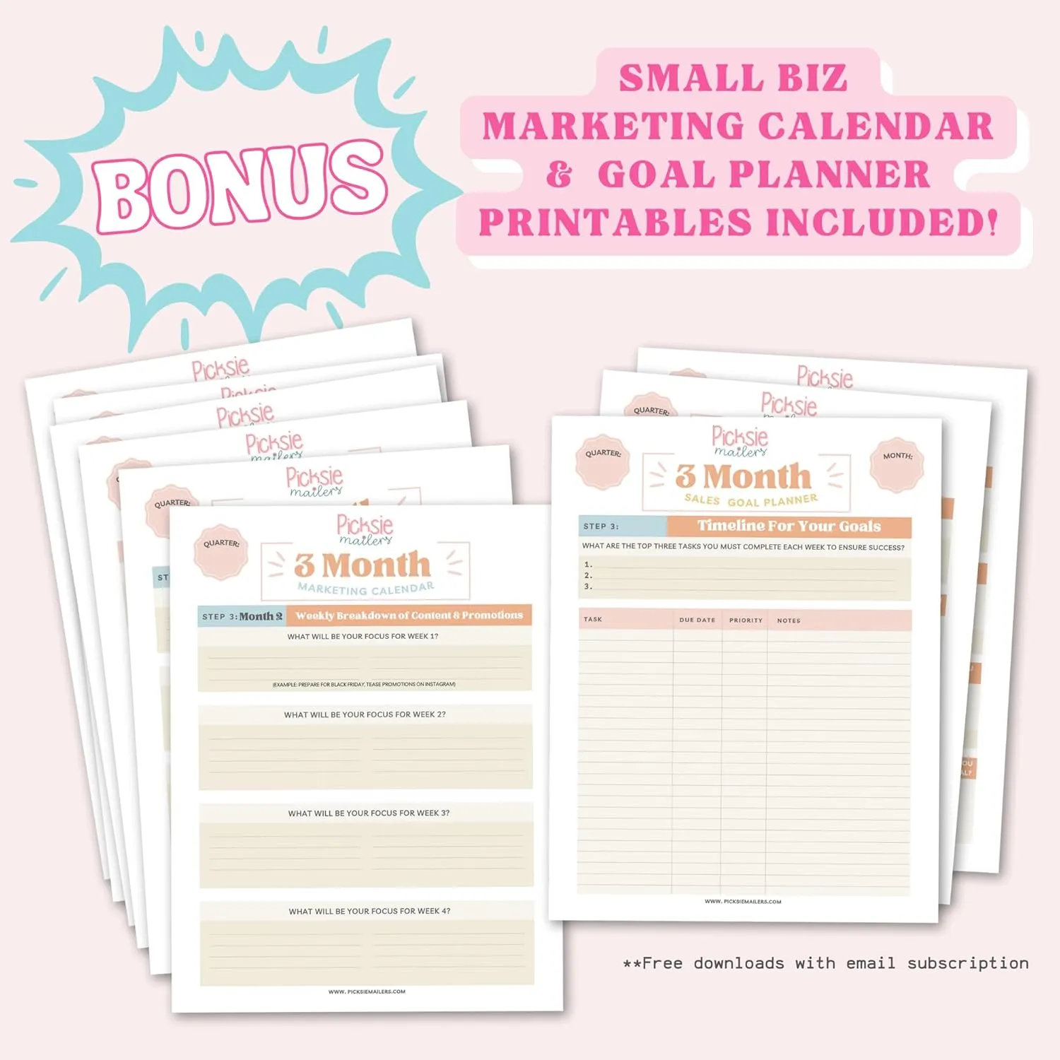 Picksie Mailers- Shipping Bag 10x13 Poly Mailer Trendy Cute Boho PolyBags Small Business Plastic Shipping Envelope Boutique Designer Polymailers for Clothing - 100pcs Speckle Bliss