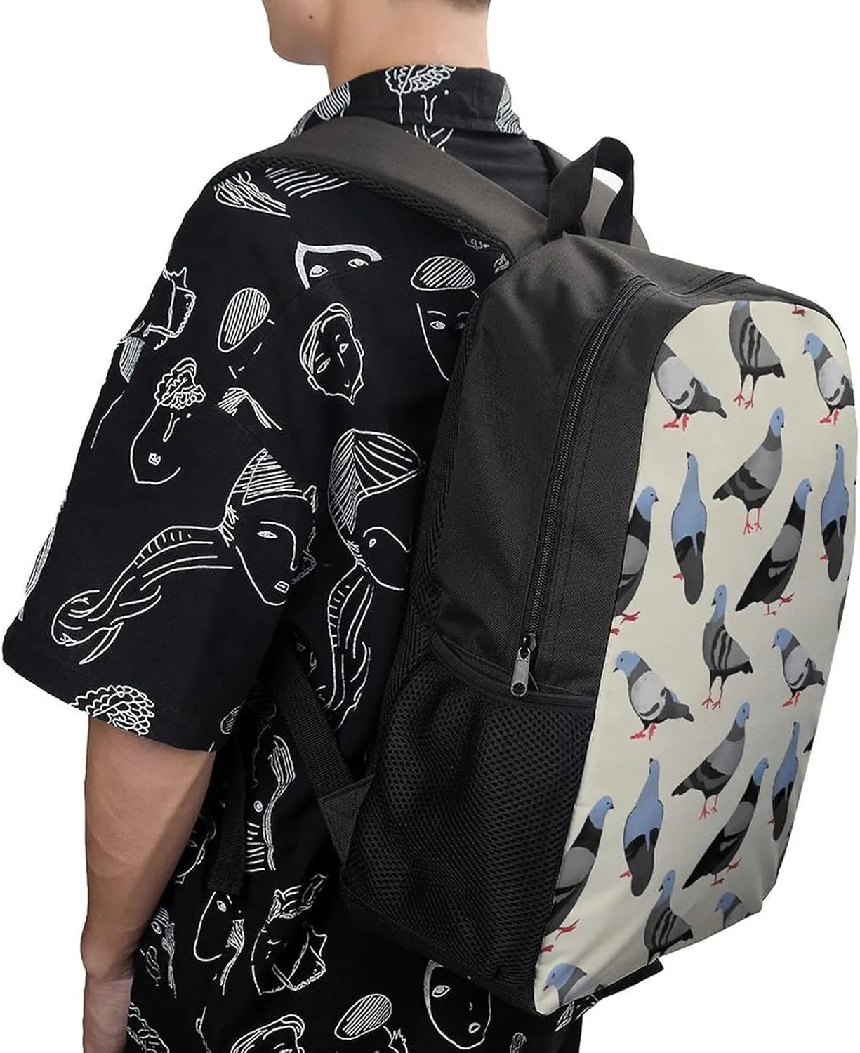 Pigeons Backpack Lightweight Waterproof Backpacks Laptop Backpack for Unisex Casual Travel Daypacks Large Capacity