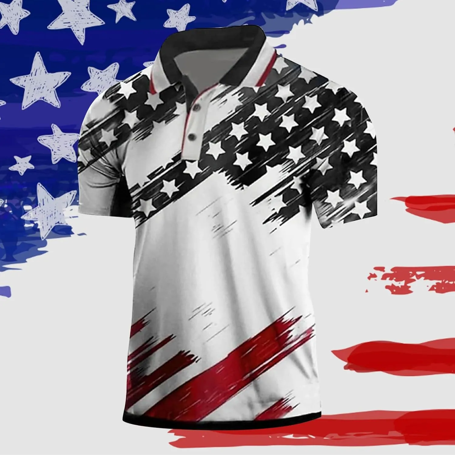 Polo Shirts Men and Summer Casual Short Sleeved Buttons Lapel Solid Color Short Sleeved T Shirt Tops Golf T Shirts