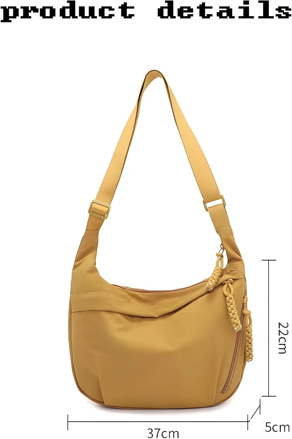 Preferable Crossbody Bag, Preferablen Women's Fashion Plain Color Nylon Crossbody Bag