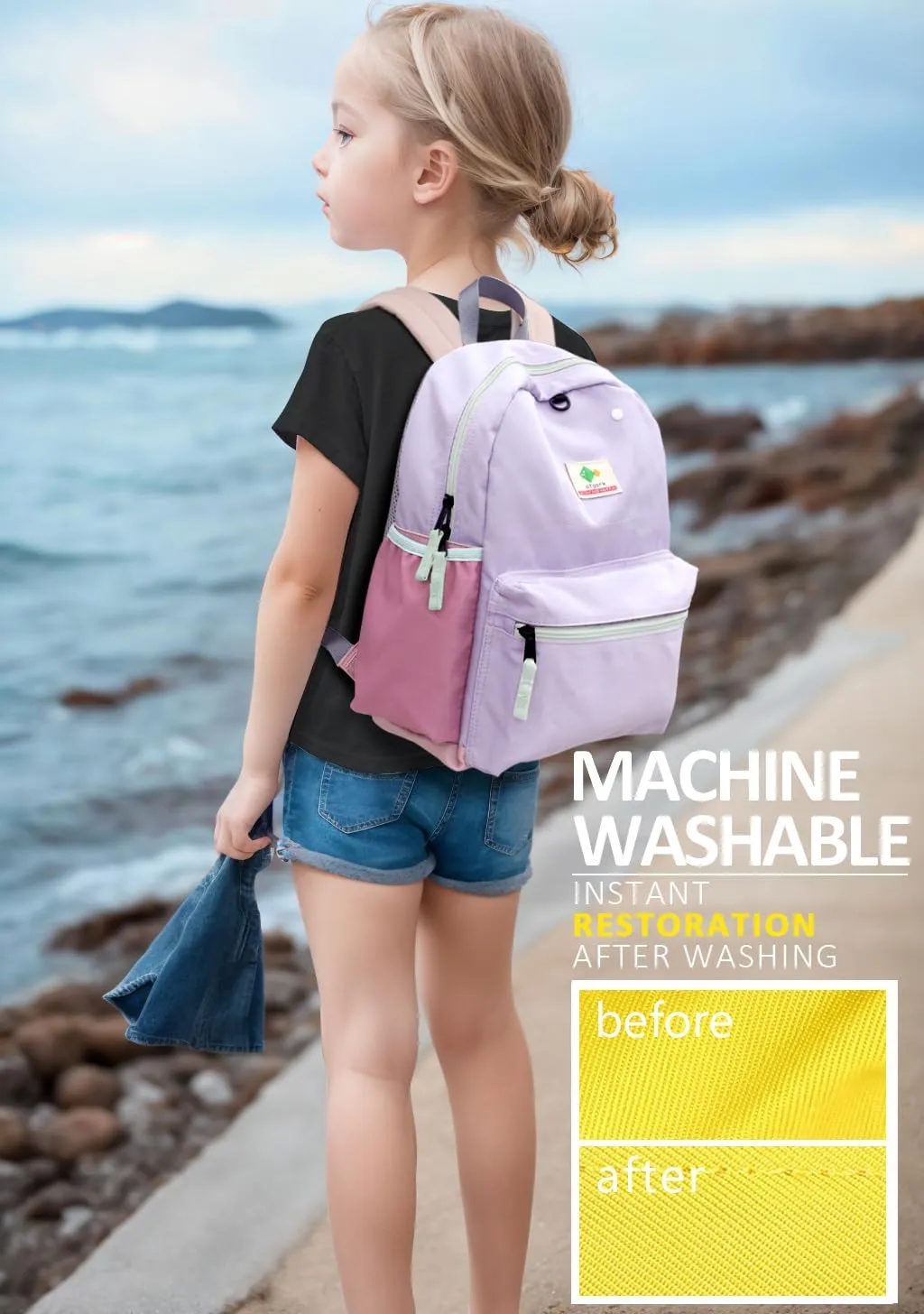 Preschool Toddler Backpack For Boys Girls, School Mini & Travel, Small Kids Child Backpacks, Kindergarten Elementary bag, 12" H, 2-4