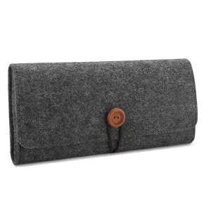 ProCase Carrying Case for Nintendo Switch OLED Model & Nintendo Switch, Portable Travel Bag Ultra Slim Felt Pouch for Switch 2017 / Switch OLED Model 2021 with 5 Game Cartridges Holders –Grey