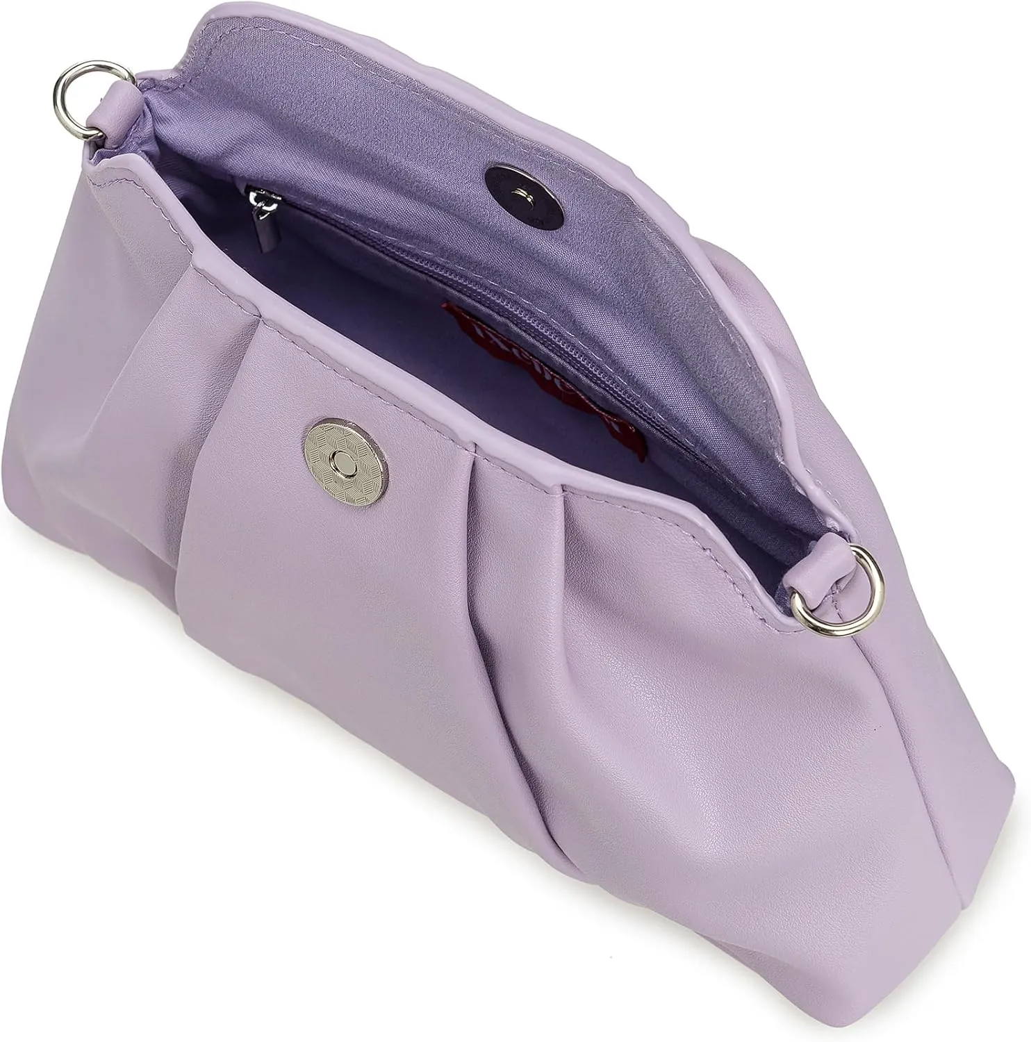 PU Clutch Handbag for Women Evening Bag Formal Dressy Purse with Pearl Strap