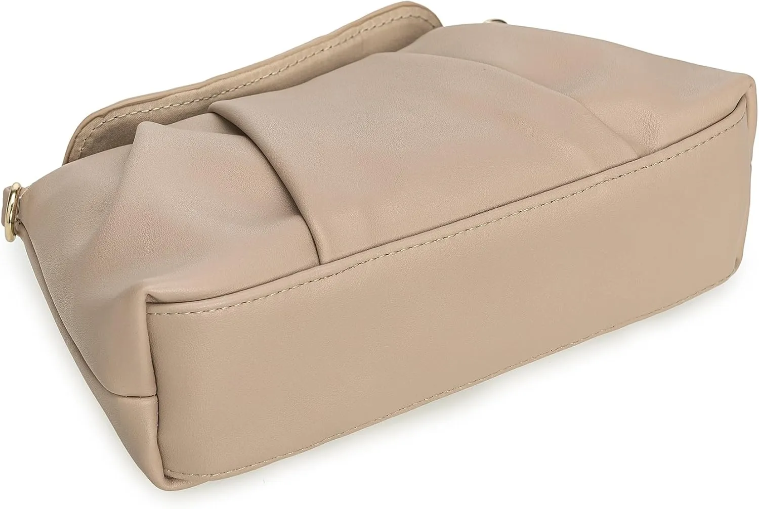 PU Clutch Handbag for Women Evening Bag Formal Dressy Purse with Pearl Strap