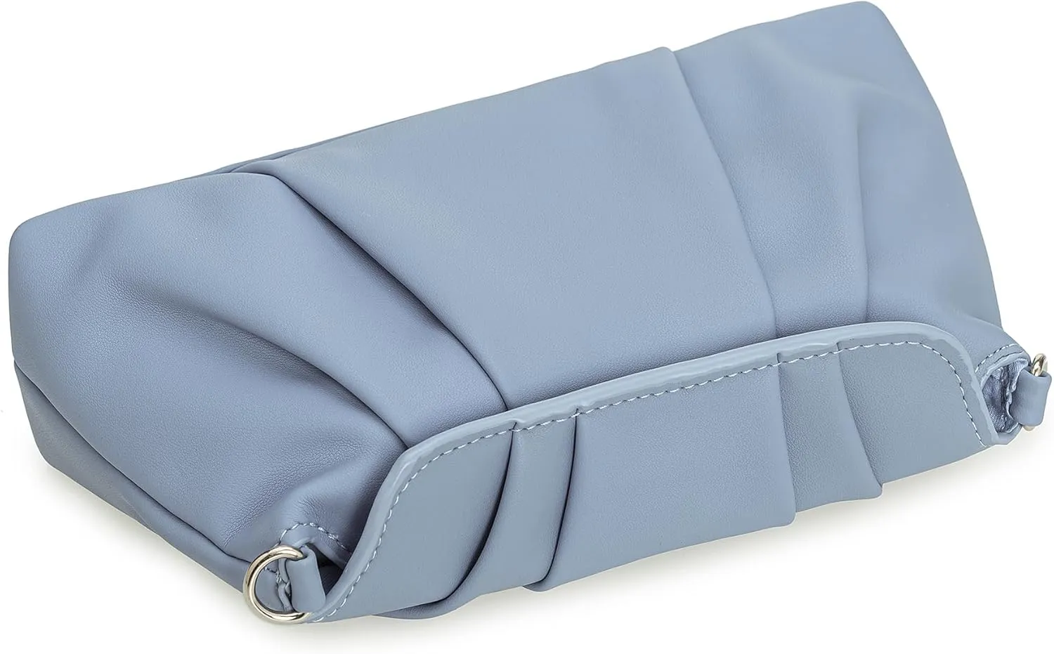 PU Clutch Handbag for Women Evening Bag Formal Dressy Purse with Pearl Strap