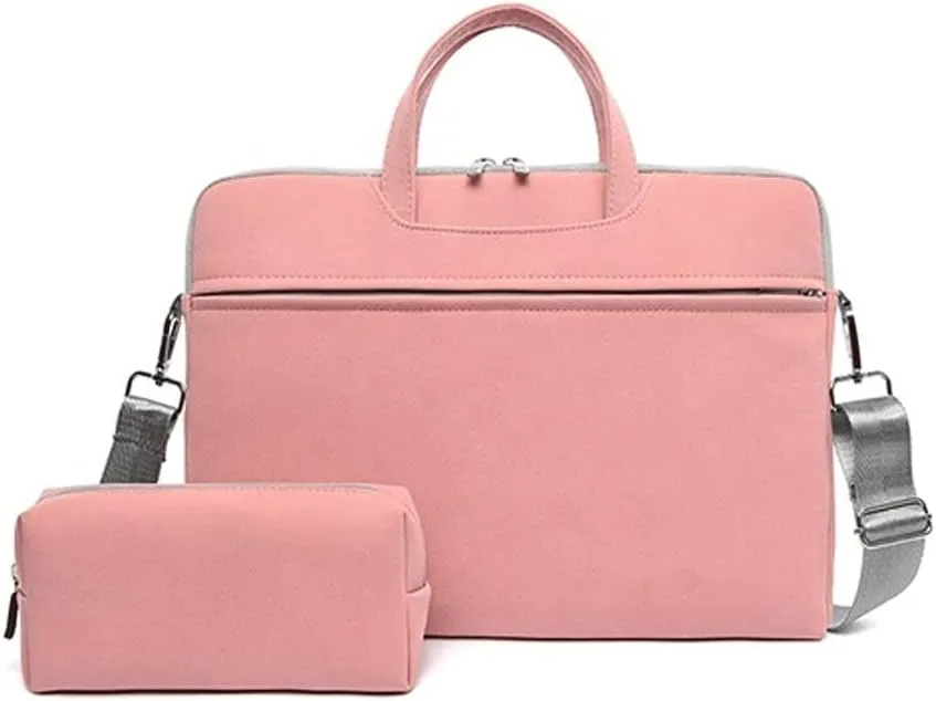 PU Leather Women Laptop Bag Notebook Carrying Case Briefcase Men Handbags Shoulder Bag