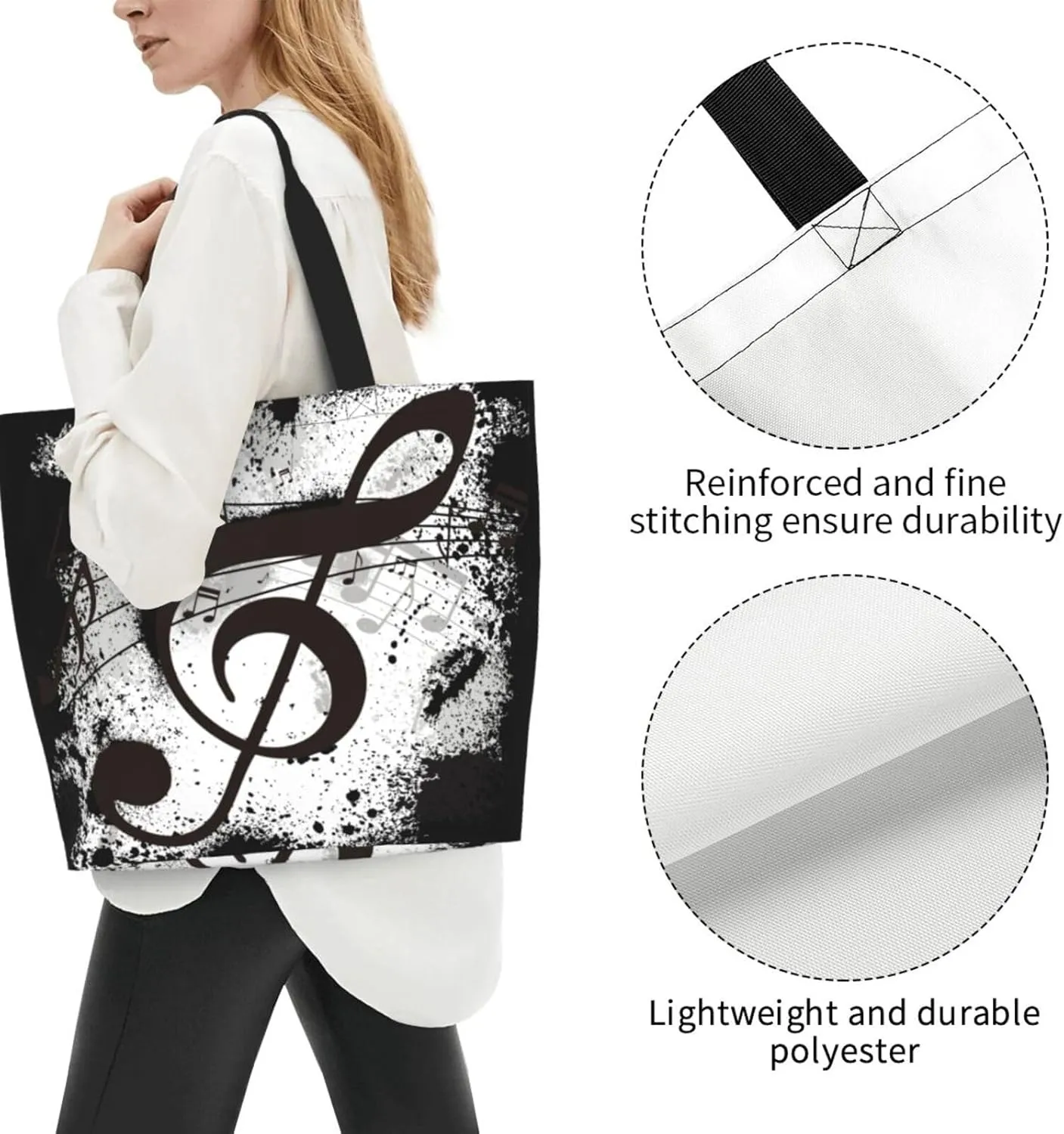 Purple Green Fleur De Lis Tote Bag For Women, Shoulder Bags Big Reusable Grocery Handbag For Travel Gym Picnic