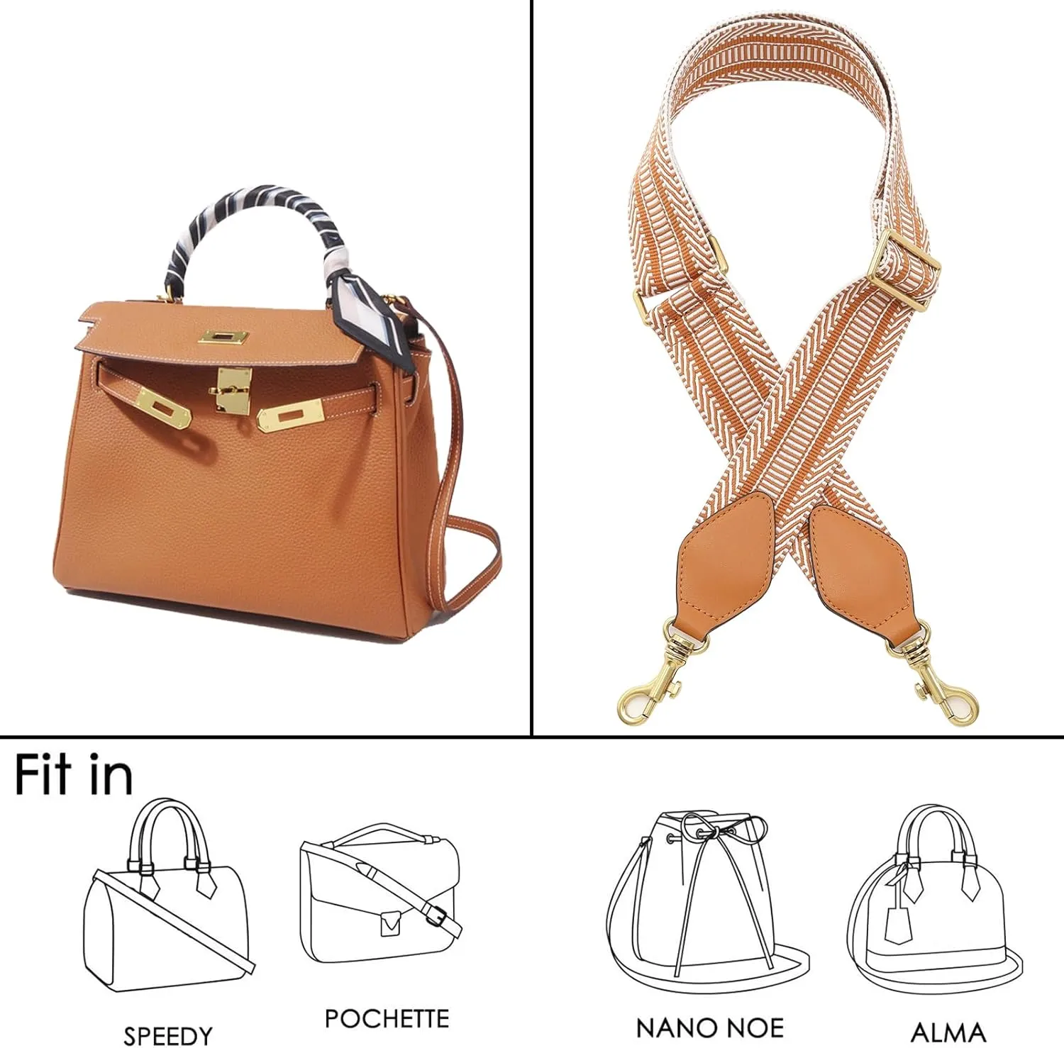 Purse Strap Replacement Crossbody Wide Shoulder Strap Adjustable Canvas Straps Handbag Strap Replacement Belts