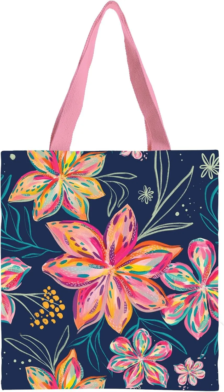 RainCaper Canvas Tote Bag for Women | Magnetic Closure & Open Interior Pocket | Holds Laptops, Magazines, Sunglasses, Books