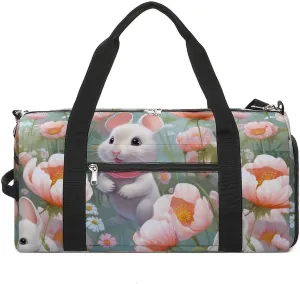 Rats & Flowers Sports Gym Bag Lightweight Travel Duffel Bag Workout Bags Casual Weekender Bag for Men Women