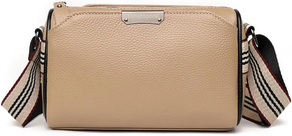 Real Leather Crossbody bags for Women Classic Shoulder Cross Body Purse Luxury Trendy Wide Strap Purses Bag