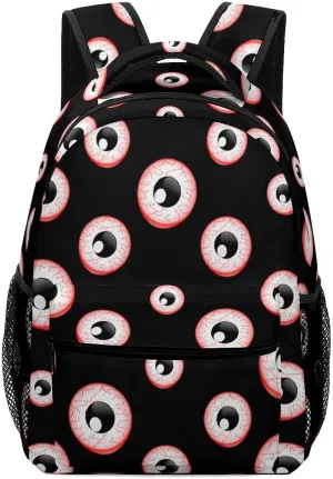 Red Eyeball Casual Daypack Backpack Laptop Bag Cute Unisex for Travel Business Work