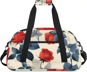 Red Roses Floral Gym bag Roses Gym bag for travelling fitness sports and more