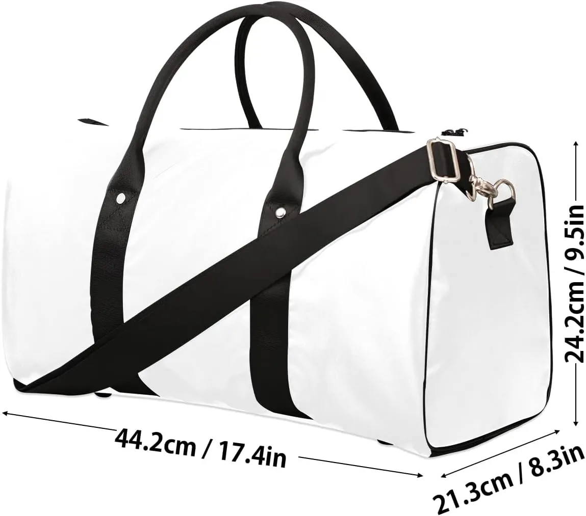 Red Strawberries Flower Foldable Lightweight Duffle Bag for Travel - Waterproof Carry On Bags for Airplanes, Travel Duffel Bags for Gym, Weekend