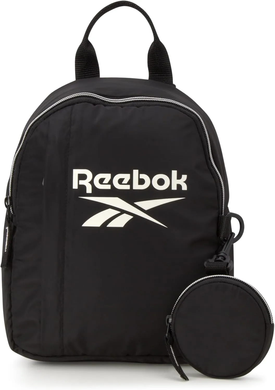 Reebok Women's Backpack - Lightweight Mini Essential Backpack - Small Casual Travel Bag for Women, Black Reagan