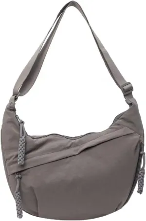 Regularlyk Crossbody Bag, Limorence Women's Fashion Plain Color Crescent Nylon Crossbody Bag Multiple Pockets