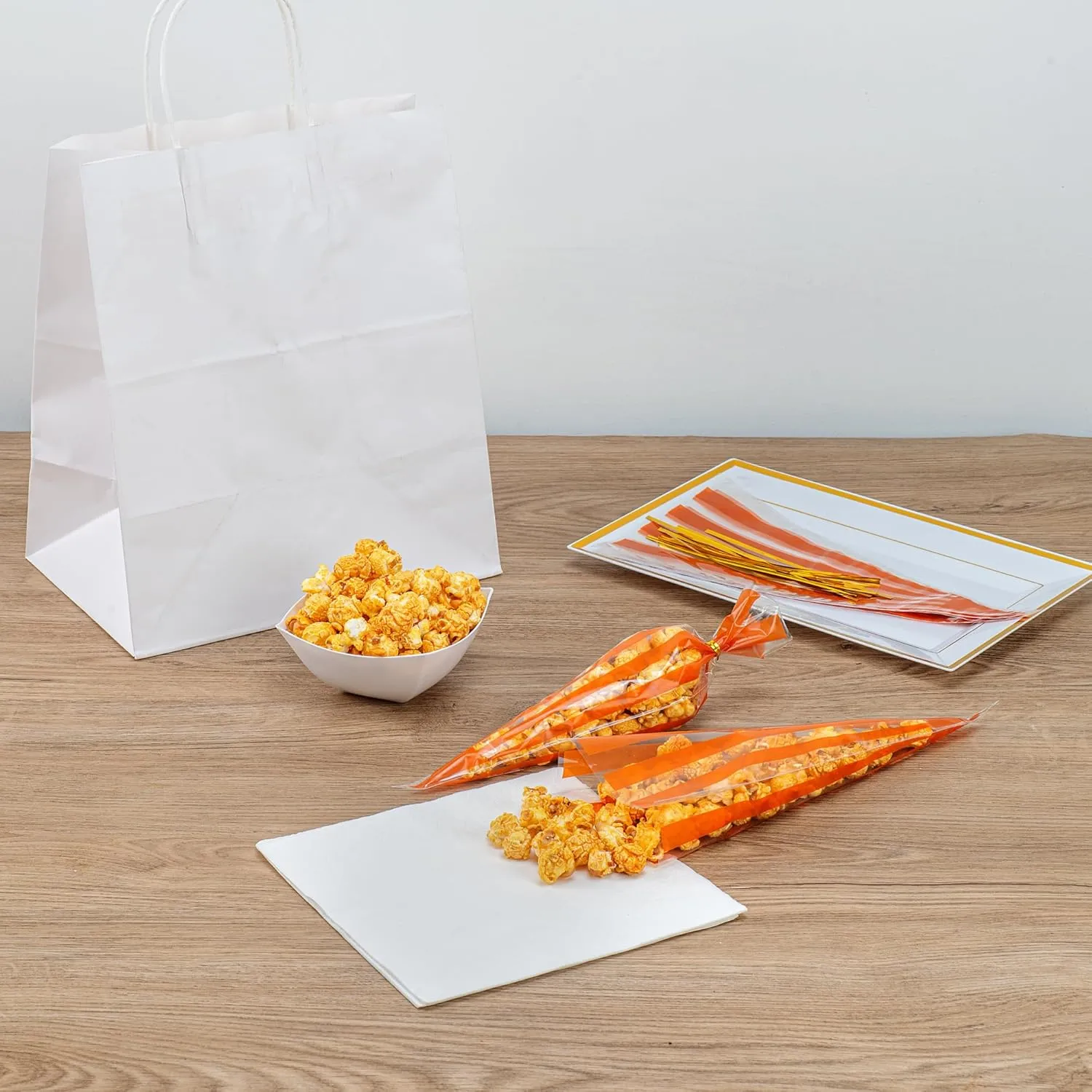 Restaurantware - Bag Tek 5.9 x 11 Inch Candy Bags, 8000 Gusseted Printed Candy Bags - Striped, Twist Ties Sold Separately, Plastic Candy Bags, Heat Sealable, For Holding Candies
