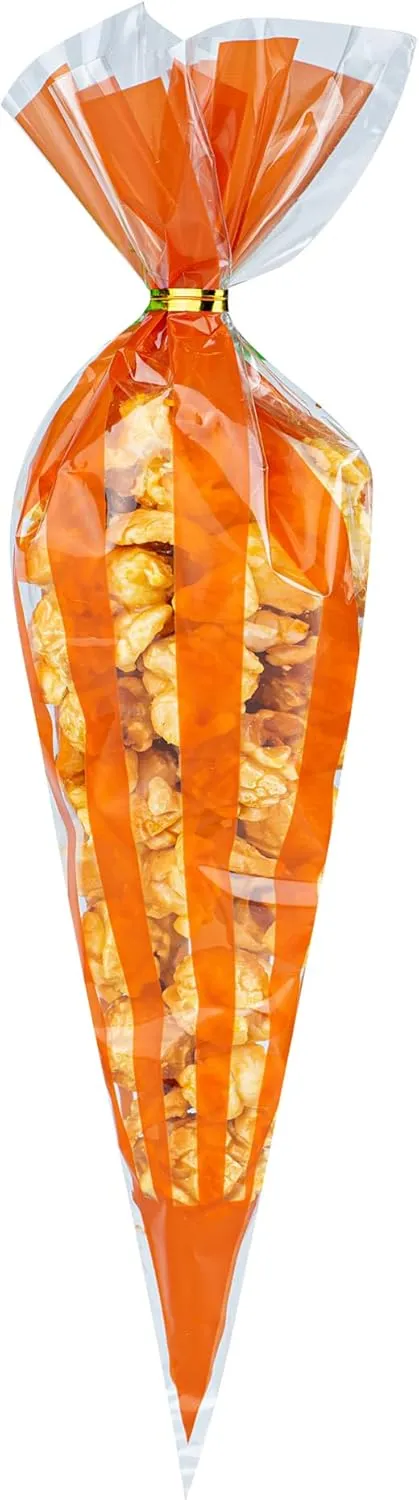 Restaurantware - Bag Tek 5.9 x 11 Inch Candy Bags, 8000 Gusseted Printed Candy Bags - Striped, Twist Ties Sold Separately, Plastic Candy Bags, Heat Sealable, For Holding Candies