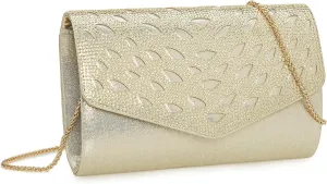 Rhinestones Embellished Evening Bag Dressy Formal Purse Wedding/Party/Prom Cocktail Clutch for Women