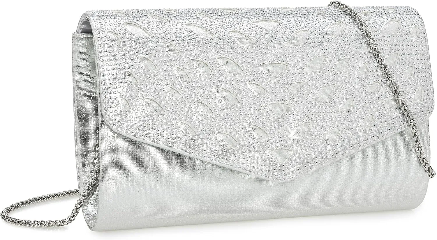 Rhinestones Embellished Evening Bag Dressy Formal Purse Wedding/Party/Prom Cocktail Clutch for Women