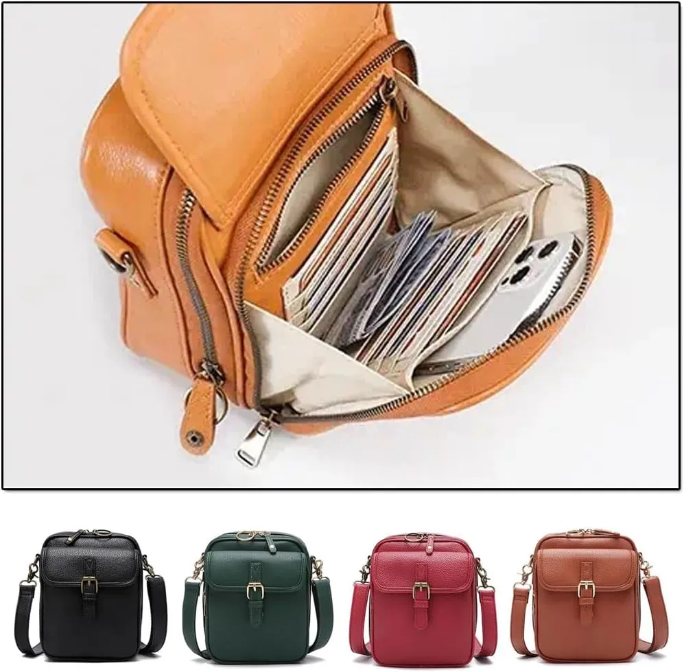 RJDJ Zealburst 5 Purse, Zealburst Leather Crossbody Handbags, Forcipower Crossbody Leather Bag for Women