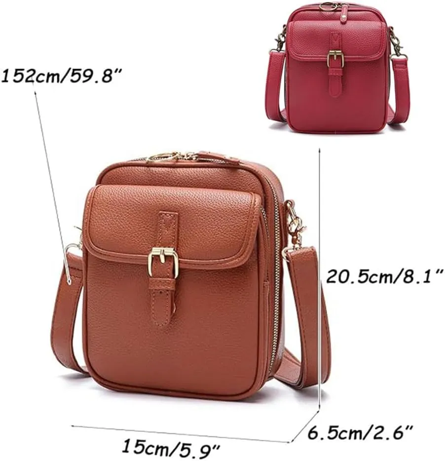 RJDJ Zealburst 5 Purse, Zealburst Leather Crossbody Handbags, Forcipower Crossbody Leather Bag for Women
