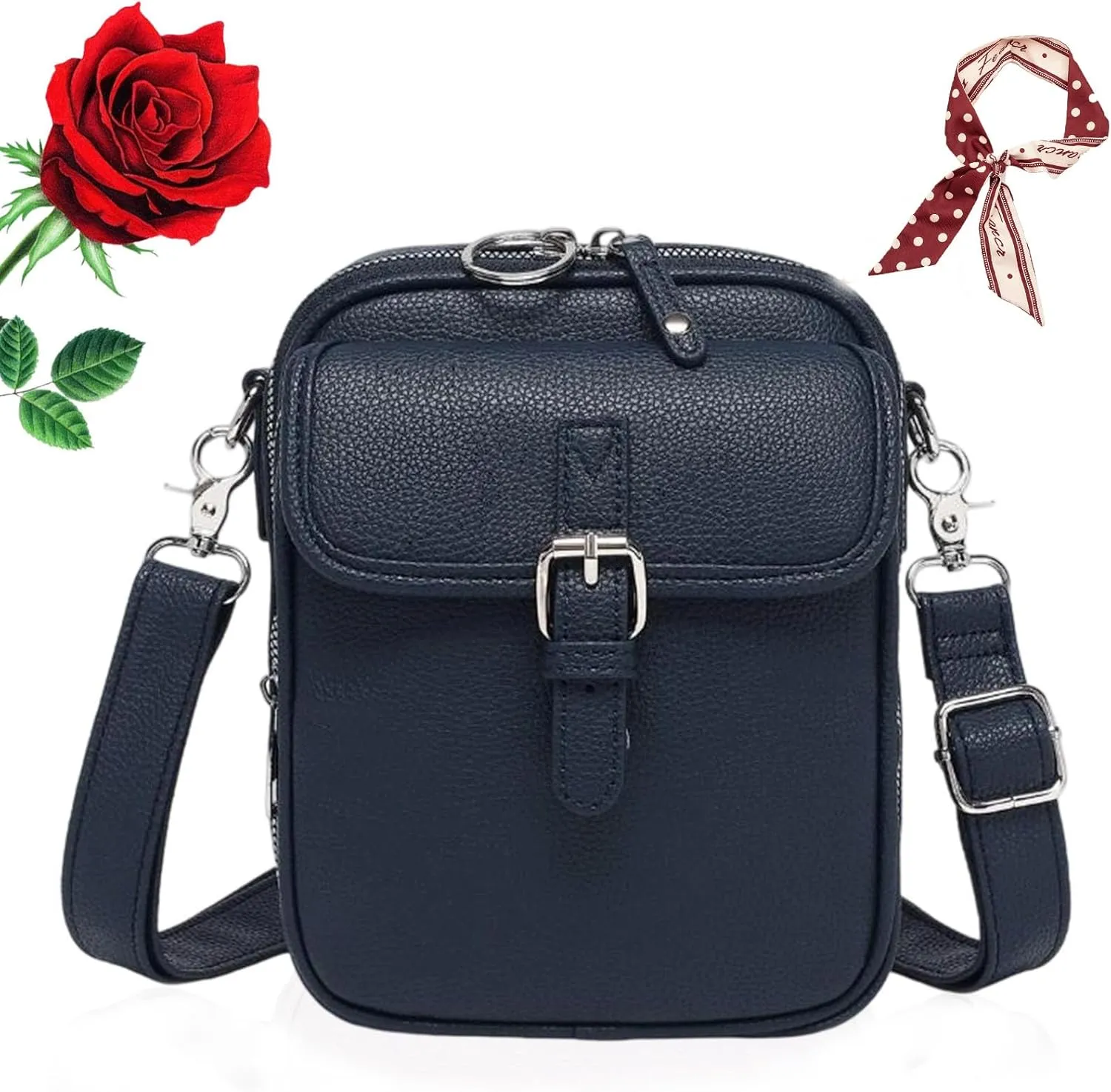RJDJ Zealburst 5 Purse, Zealburst Leather Crossbody Handbags, Forcipower Crossbody Leather Bag for Women