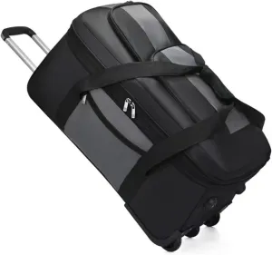 Rolling Duffle Bag With Wheels, Large Travel Bag，Weekender Overnight Bag For Travel, Business Trips(Gray,Large)