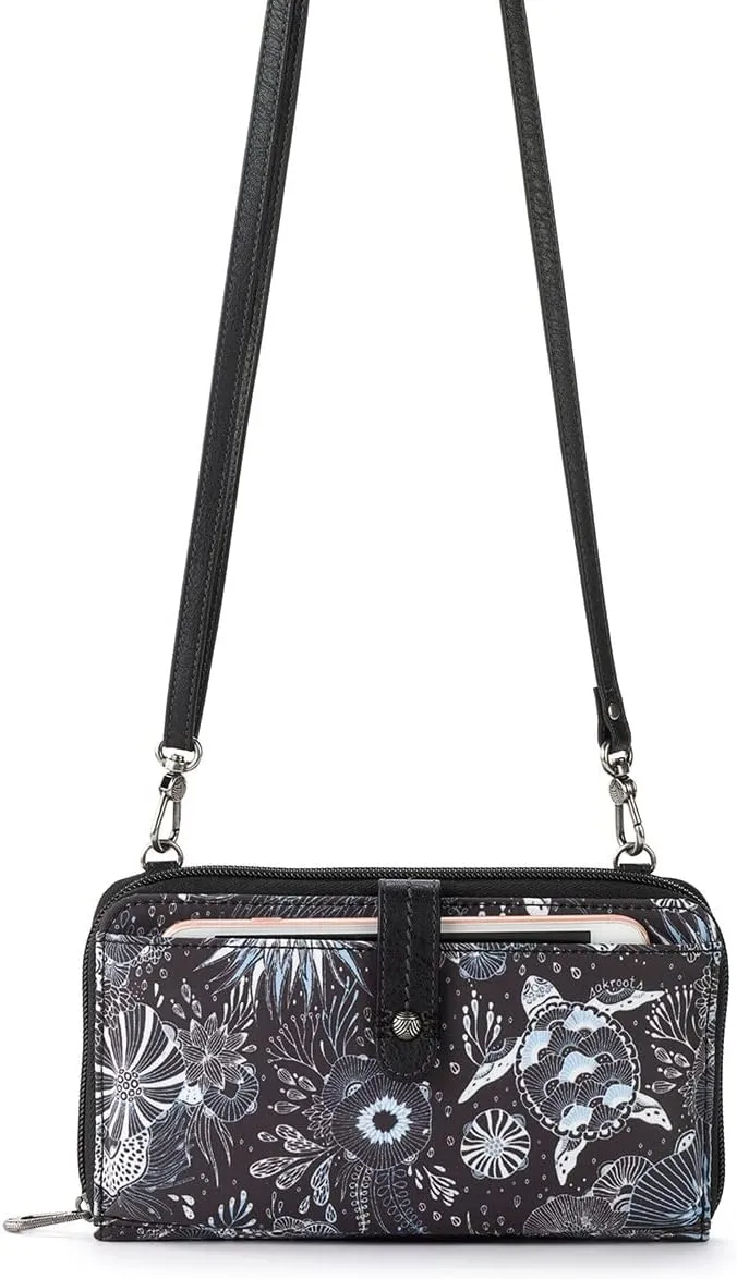 Sakroots Artist Circle Smartphone Crossbody in Eco Twill, Detachable Wristlet Strap