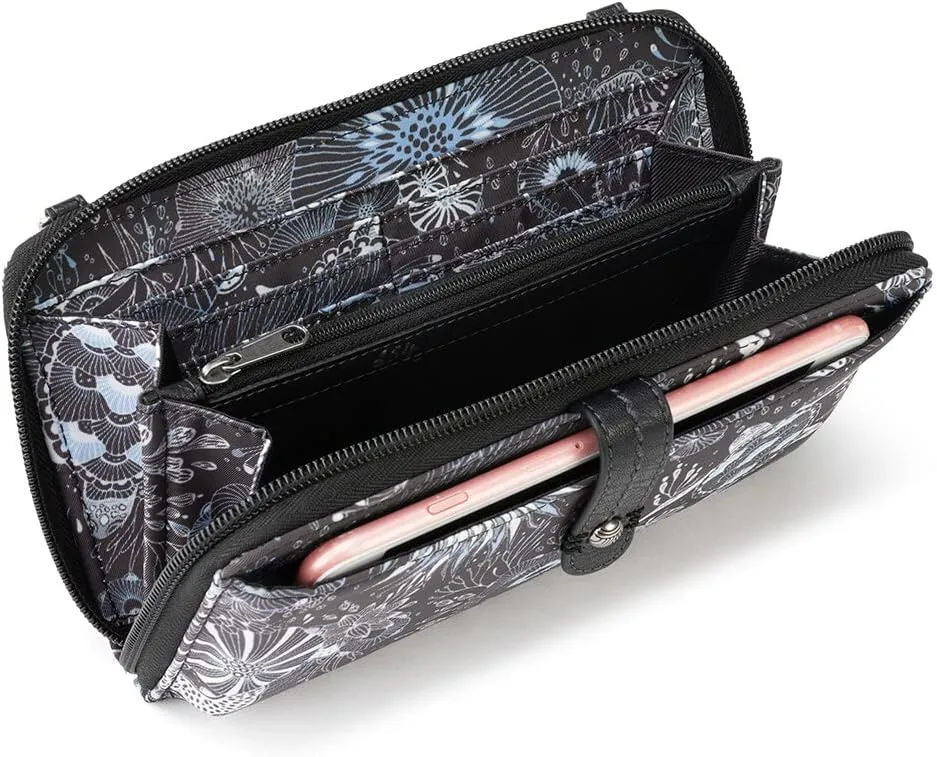Sakroots Artist Circle Smartphone Crossbody in Eco Twill, Detachable Wristlet Strap