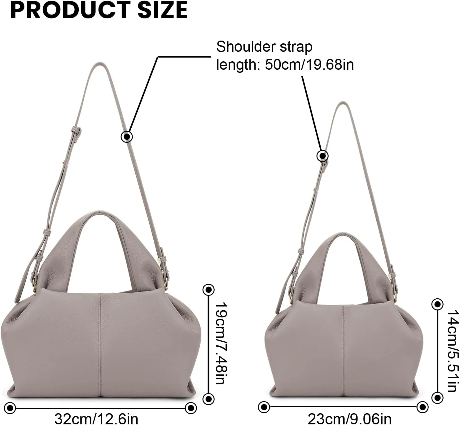Satchel Purses and Handbags for Women Faux Leather Clutch Purse Cloud Tote Shoulder Bags Fashion Hobo Crossbody Bag