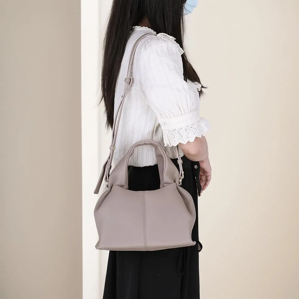 Satchel Purses and Handbags for Women Faux Leather Clutch Purse Cloud Tote Shoulder Bags Fashion Hobo Crossbody Bag