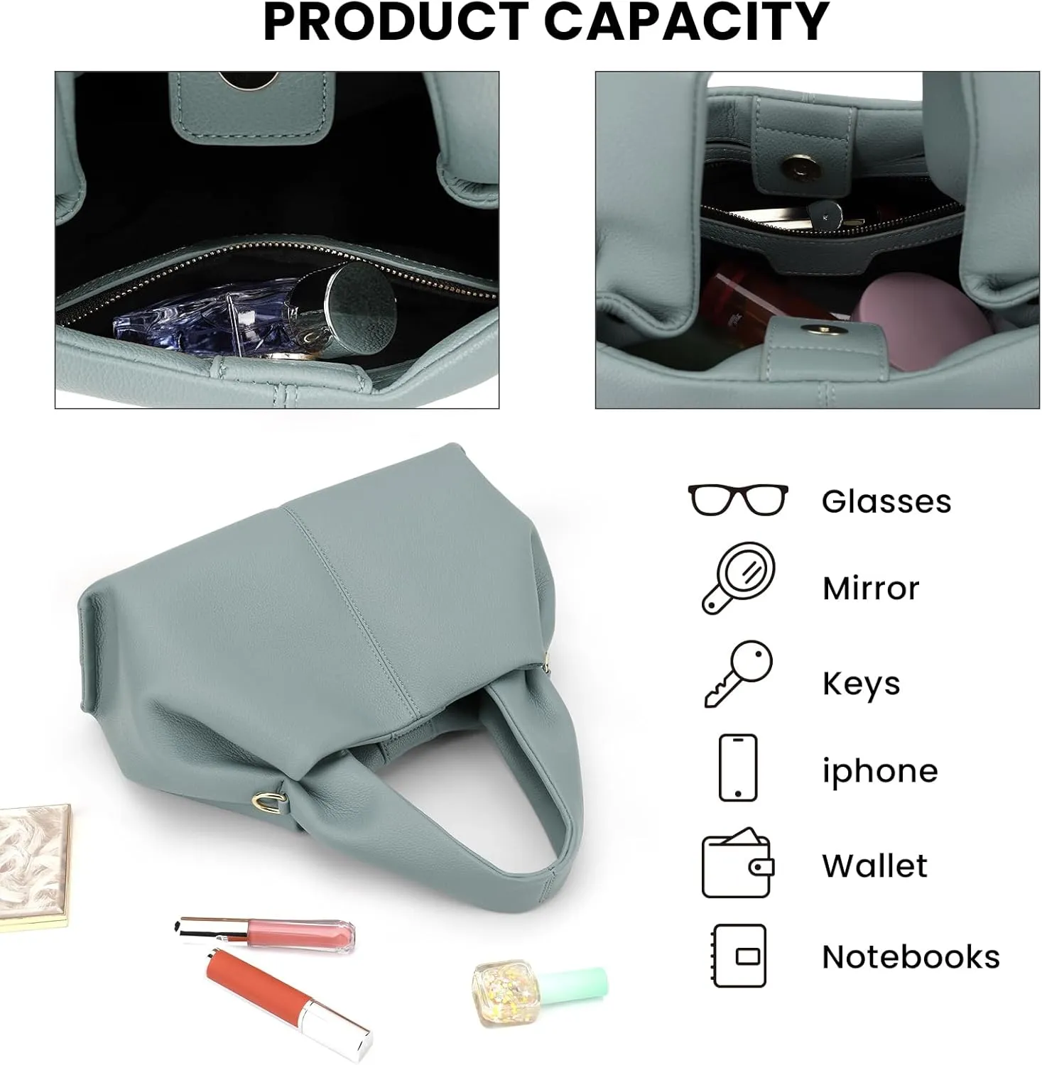 Satchel Purses and Handbags for Women Faux Leather Clutch Purse Cloud Tote Shoulder Bags Fashion Hobo Crossbody Bag