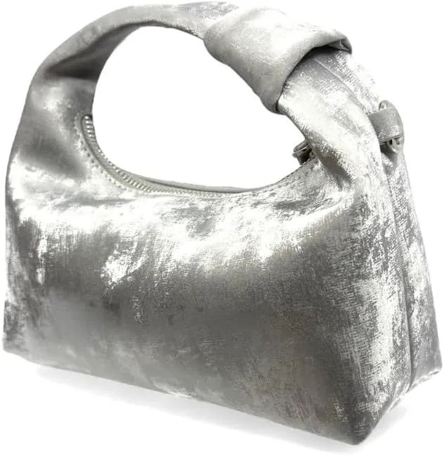 Satin Leather Mini Bag – Bold Statement Handbag with Detachable Strap, Perfect for Weddings, Special Occasions, Everyday Look
