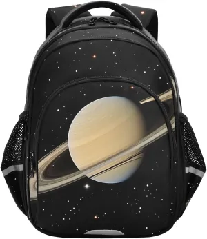 School Backpack for Boys Teen Bookbag Book Bags Saturn Universe Casual Daypack Travel High Middle School Student