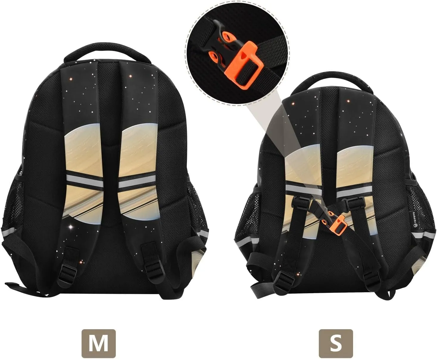 School Backpack for Boys Teen Bookbag Book Bags Saturn Universe Casual Daypack Travel High Middle School Student