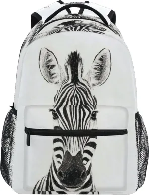 School Backpack for Men Women Fashion Diaper Bag Backpack with Chest Strap for Travel Trip Funny White