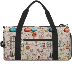 Science Chemical Knowledge Sports Gym Bag Lightweight Travel Duffel Bag Workout Bags Casual Weekender Bag for Men Women