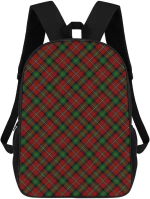 Scottish Clan Boyd Tartan Backpack Lightweight Waterproof Backpacks Laptop Backpack for Unisex Casual Travel Daypacks Large Capacity