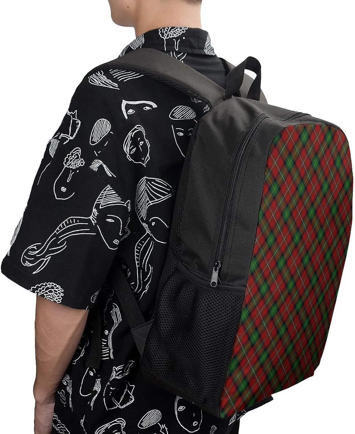 Scottish Clan Boyd Tartan Backpack Lightweight Waterproof Backpacks Laptop Backpack for Unisex Casual Travel Daypacks Large Capacity