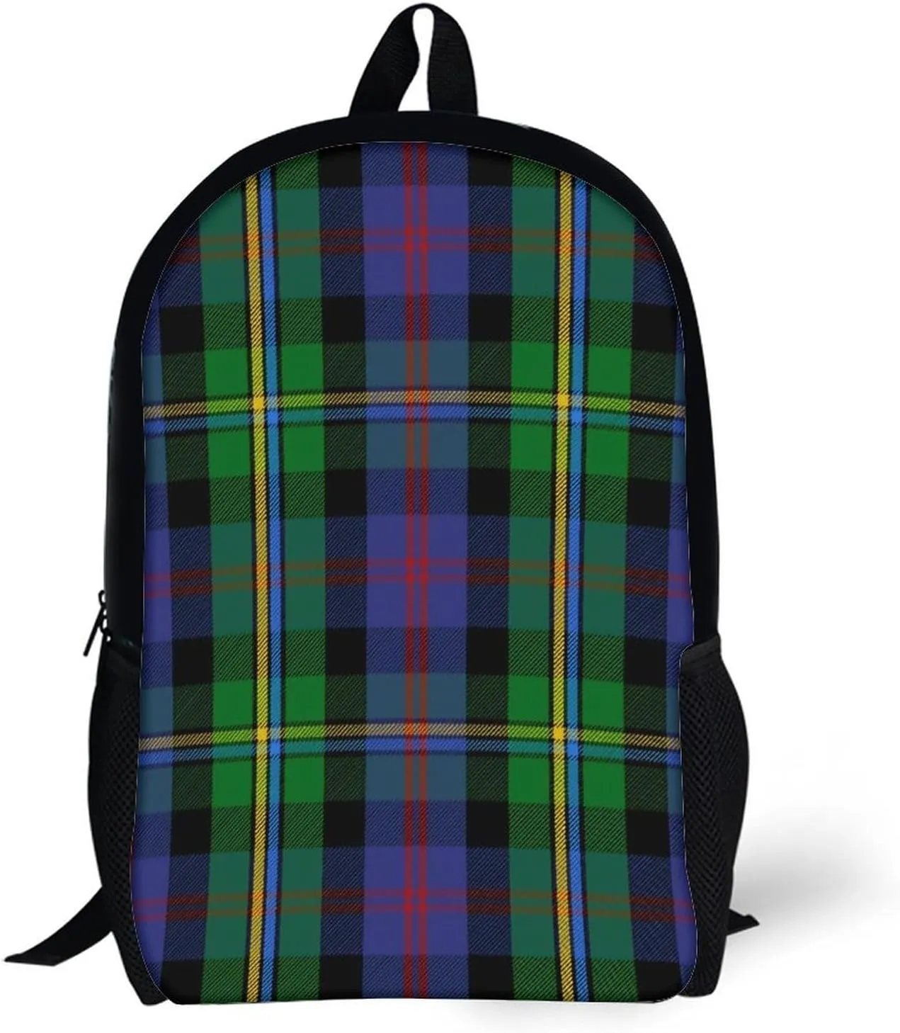 Scottish Clan Malcolm Tartan Plaid Backpack Lightweight Waterproof Backpacks Laptop Backpack for Unisex Casual Travel Daypacks Large Capacity