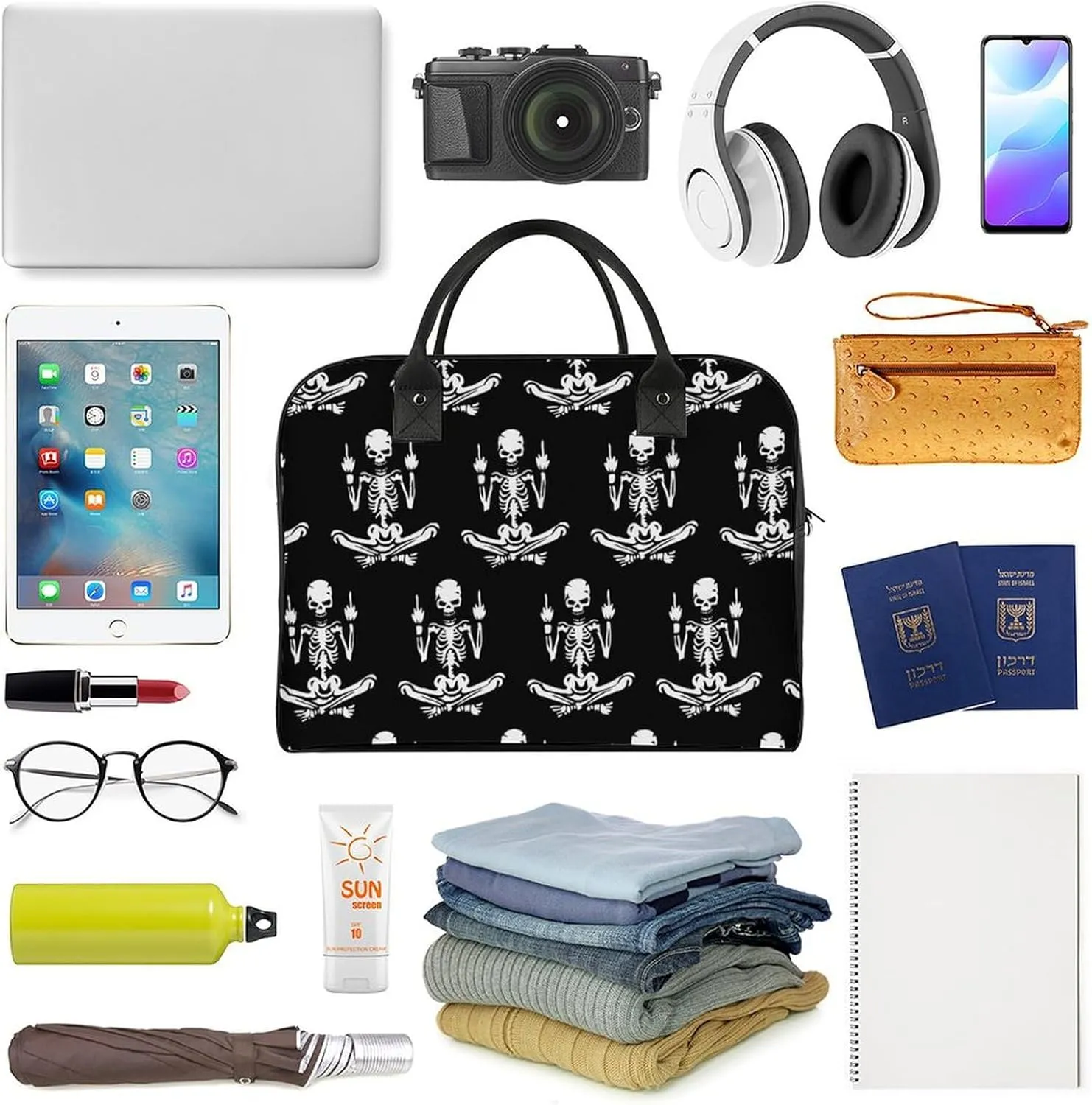Seamless Patterns in Dental Dentistry Travel Handbag with A Large Capacity Design That Can Be Reused