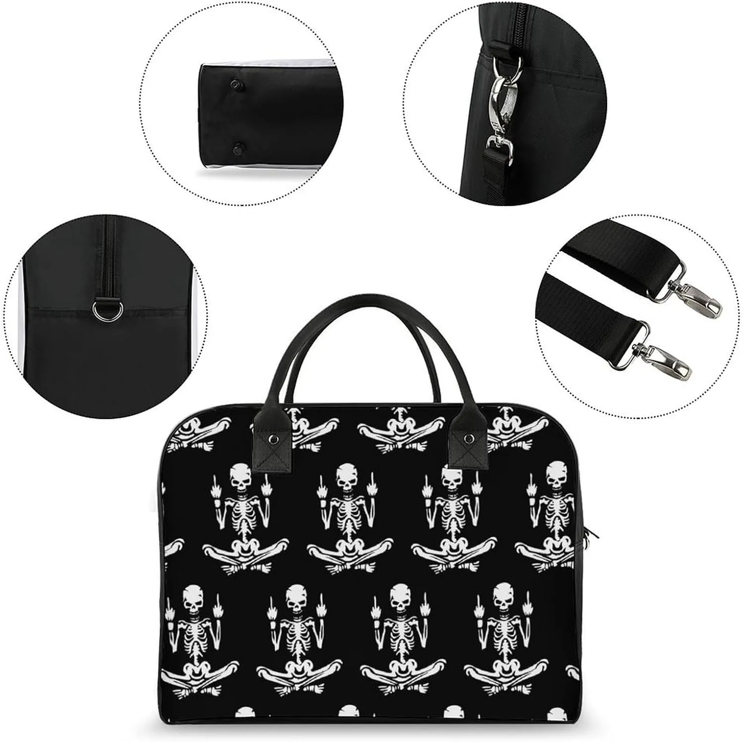 Seamless Patterns in Dental Dentistry Travel Handbag with A Large Capacity Design That Can Be Reused