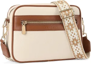 SENDEFN Crossbody Bags for Women Vegan Leather Purses Small Shoulder Handbags with Wide Strap