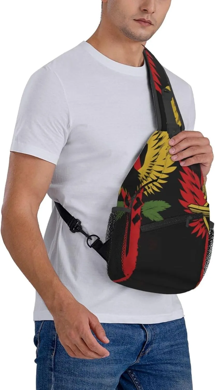 sharks Men's And Women's Small Crossbody Bags Chest Bags Daily Bags Are Suitable For Outdoor Hiking Trips