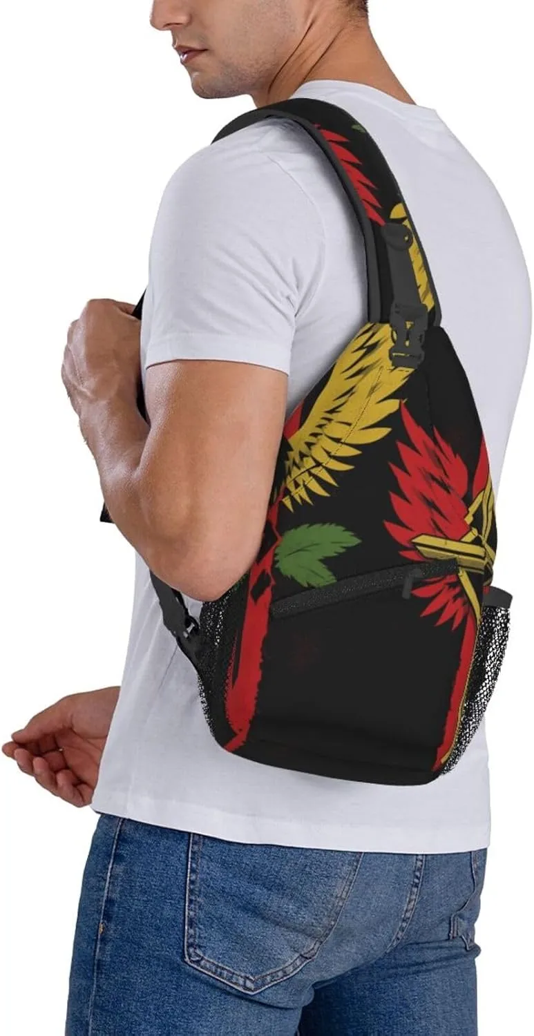sharks Men's And Women's Small Crossbody Bags Chest Bags Daily Bags Are Suitable For Outdoor Hiking Trips